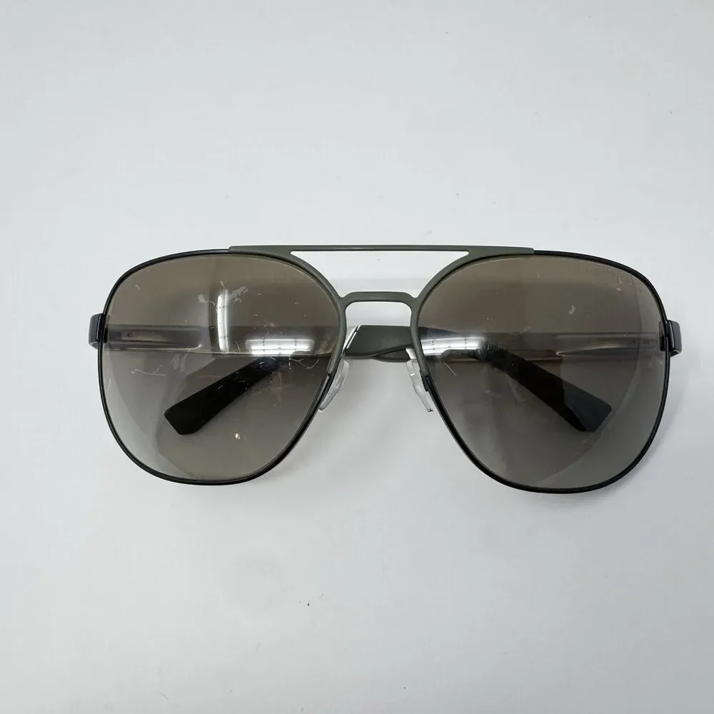 Emporio Armani EA2064 3225/8E Sunglasses 62-16-130 Aviator Black Silver